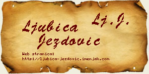 Ljubica Jezdović vizit kartica